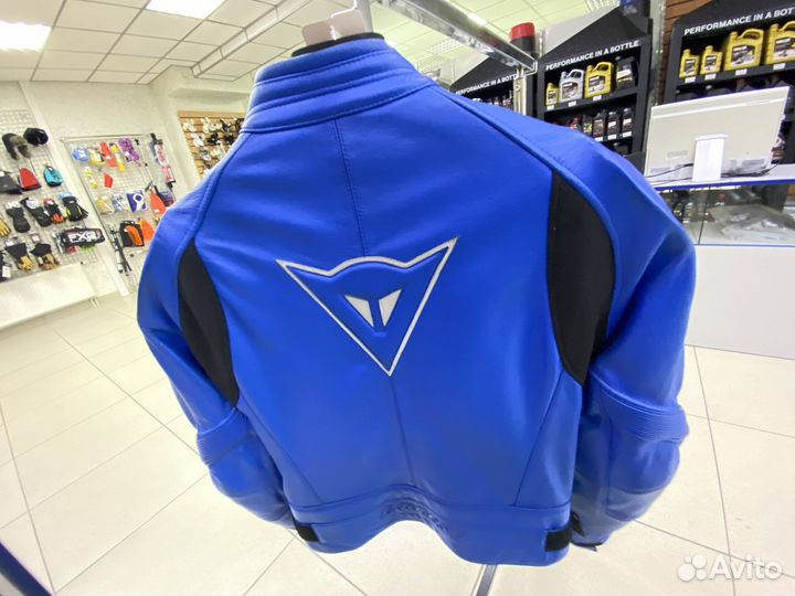 Куртка кожа newsan NEW синяя