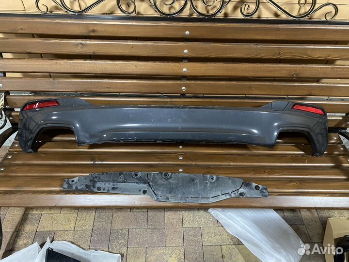 Диффузор на задний бампер bmw g30
