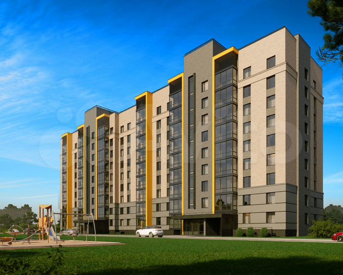 2-к. квартира, 63,2 м², 7/9 эт.