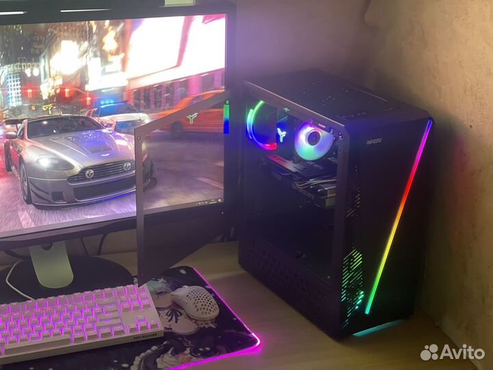 Игровой пк для любых игр(RX570,i3,16GB,1000GB)