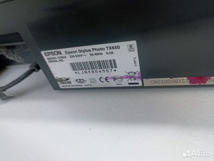 Принтер epson тх 650