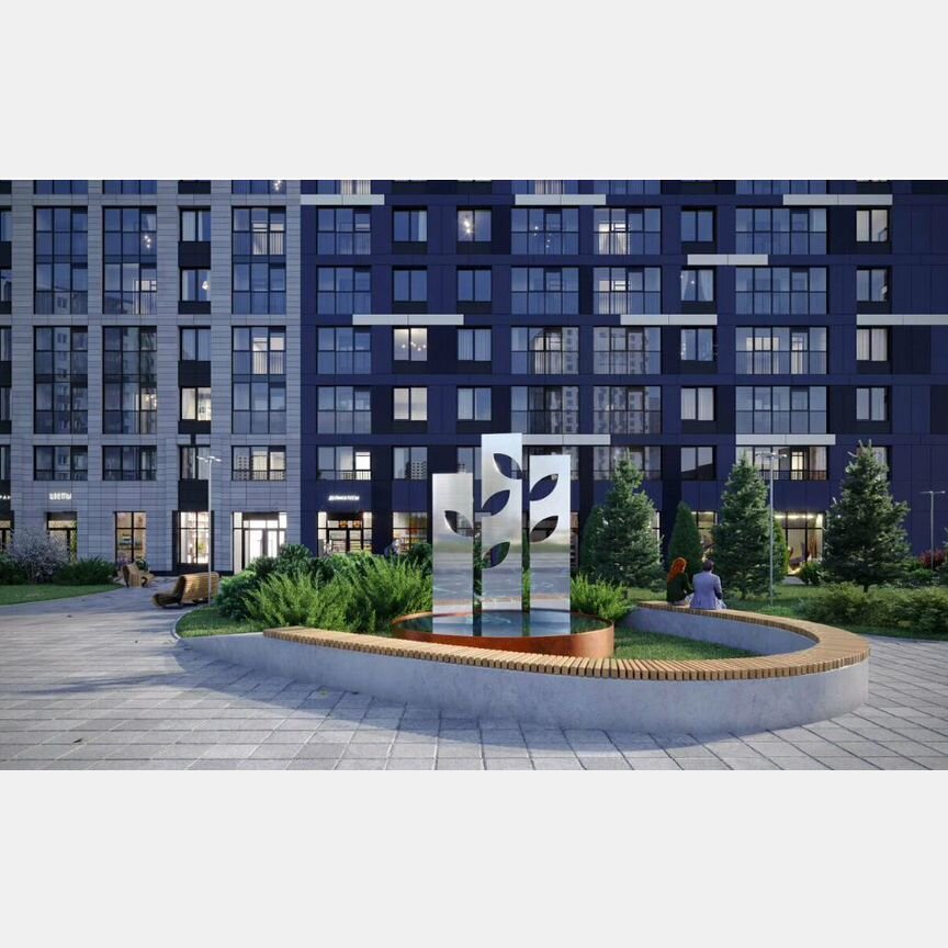 1-к. квартира, 39,8 м², 4/9 эт.