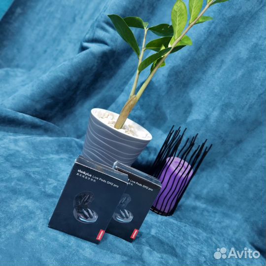 Черные наушники lenovo, оригинал. Новые