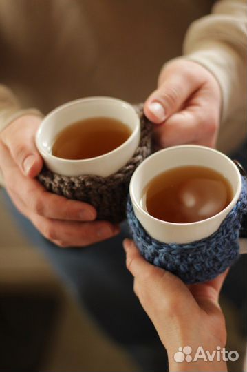 Вязаный чехол-грелка на кружку