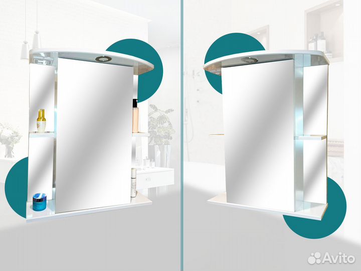 Зеркальный шкаф в ванну