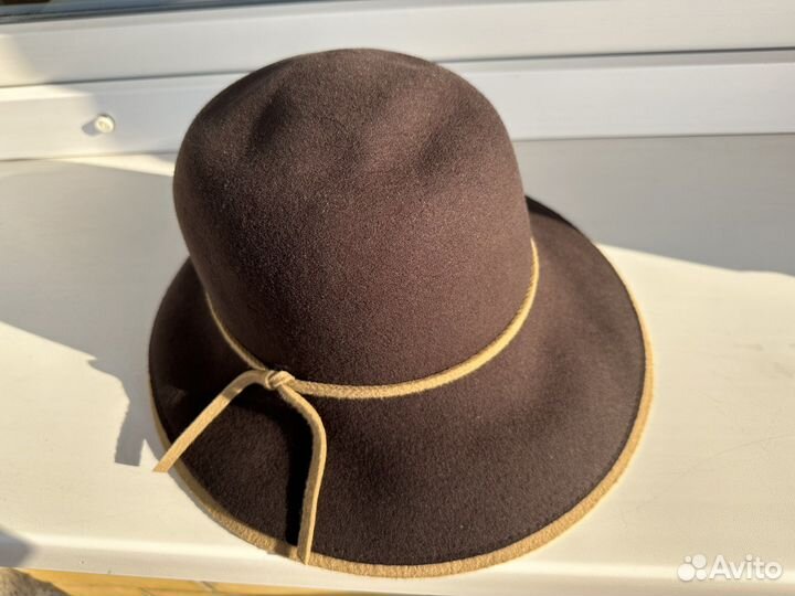 Шляпа фетровая женская Mascotte 100 шерсть, 56-58