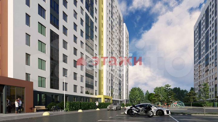2-к. квартира, 63,5 м², 12/17 эт.