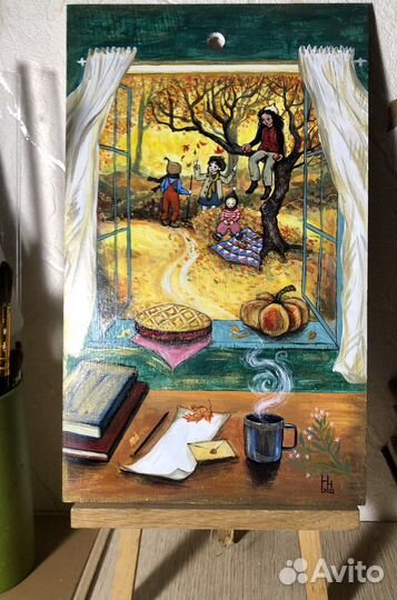 Картина осенний пейзаж