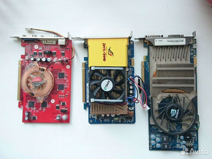 Видеокарты NVidia GeForce 6600, 7300gs, 8600gt