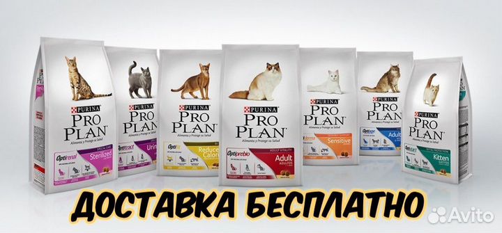 Pro Plan Purina корм для кошек 10кг