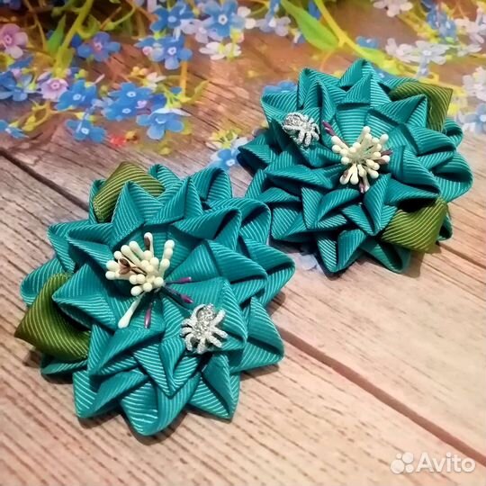 Цветы с паучками(пара)