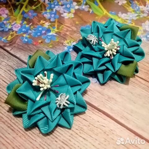 Цветы с паучками(пара)