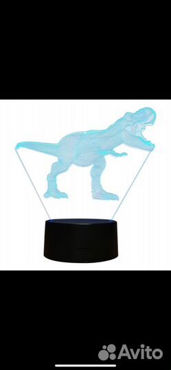 Динозавр 3d Ночник