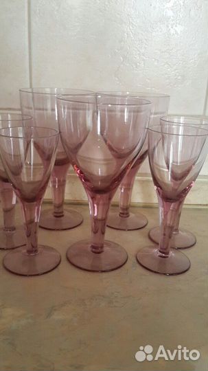 Посуда Розовое стекло СССР