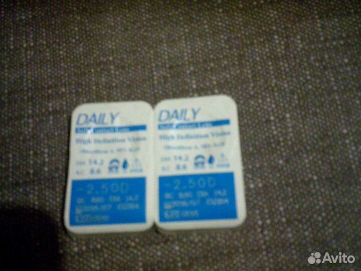 Линзы Daily -2,50 Acuvue +3,25 -6.00