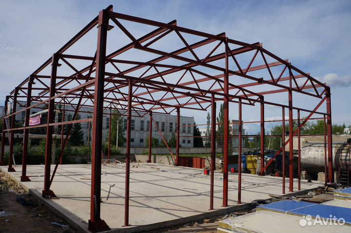 Ангар, навес, сварочные работы