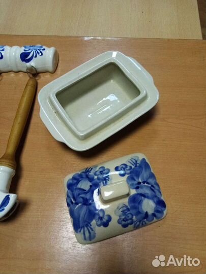 Винтаж СССР Гжель кухонный набор