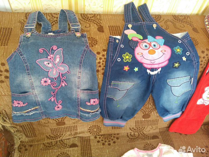 Платья, кофты, комбезы на девочку