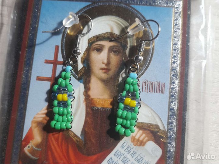 Серьги из бисера на заказ