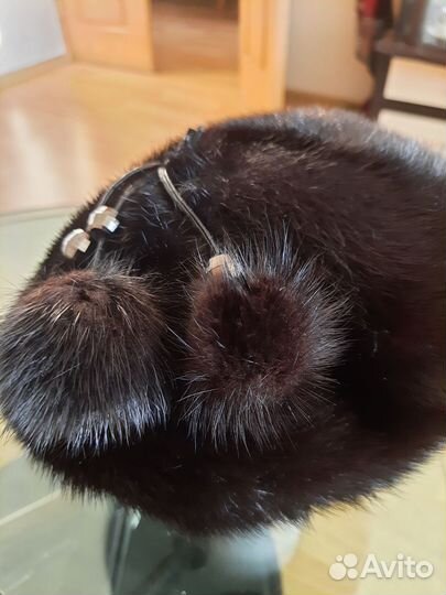 Берет женский норковый