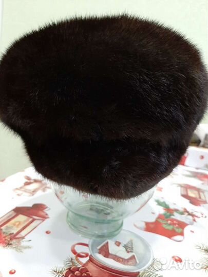 Берет, шапка норковая