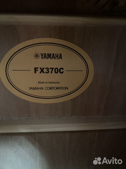 Гитара yamaha f x 370 c