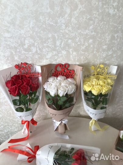 Мыльные розы букет