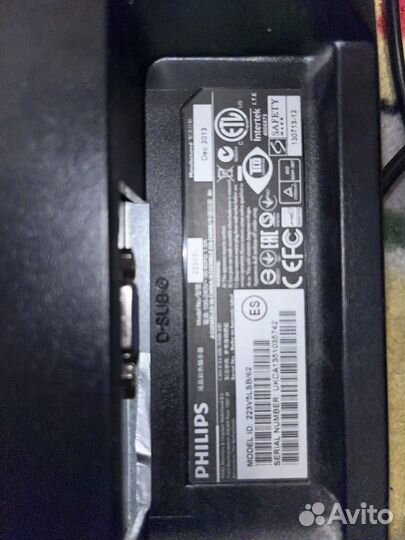 Монитор для компьютера philips 223V5L