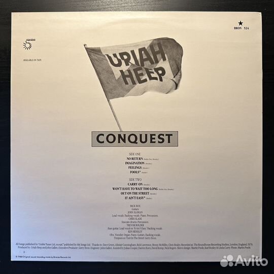 Uriah Heep – Conquest (Скандинавия 1980г.)