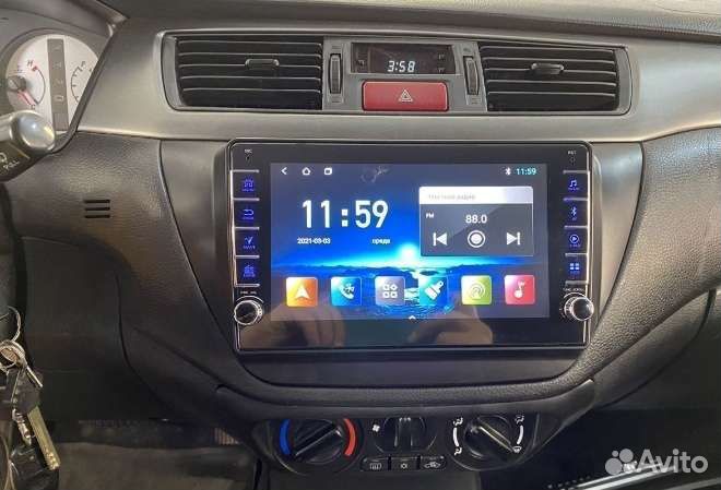 Mitsubishi Lancer 9 магнитола Android с крутилками