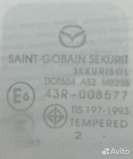 Стекло для правой двери