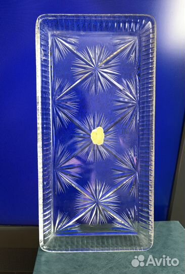 Блюдо,для фруктов, бутерброды хрусталь Bohmia