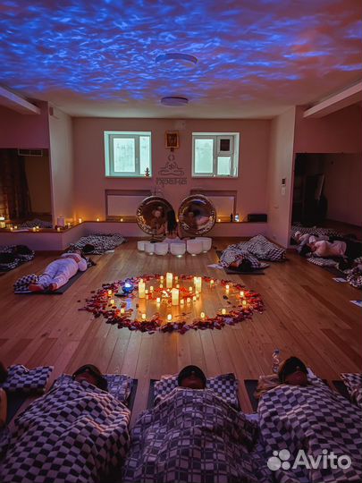 Медитация с гонгом и поющими чашами 90 минут