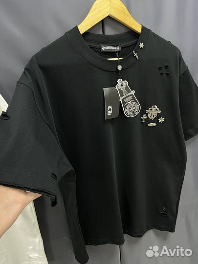 Футболка chrome hearts oversize (хит 2024)