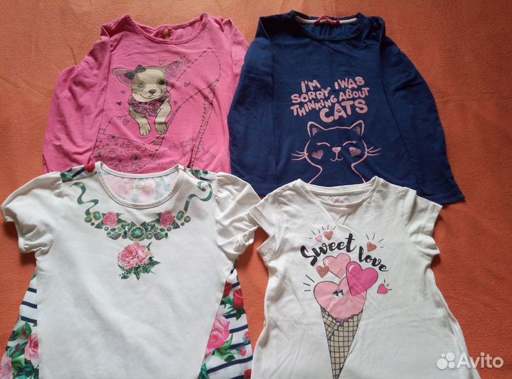 Пакет вещей для девочки на 5-6 лет