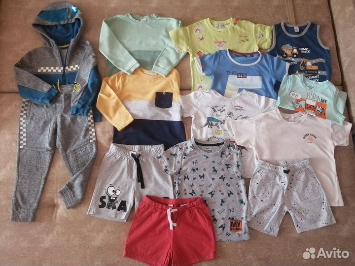 Вещи на мальчика пакетом 98 104 hm kiabi