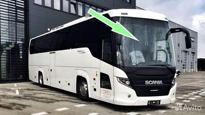 Стекло лобовое на автобус Scania Touring