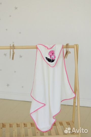 Детское полотенце с уголком в подарочной упаковке