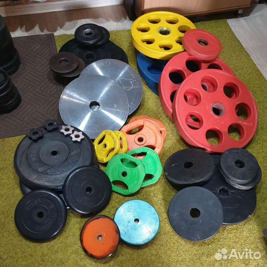 Штанга Гриф Гантели Гиря (Блины дм от 15 до 54мм)
