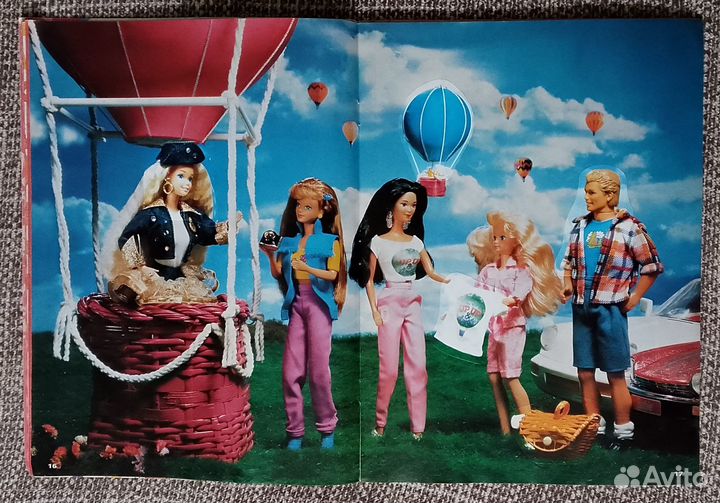 Журнал с наклейками Барби Мода 1995 г