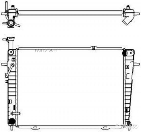 Sakura 32 211 012 Радиатор сист. охл. Sakura 3221-1012