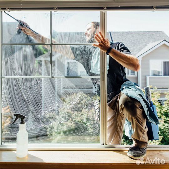 Мойка окон стекол балконов лоджий витрин
