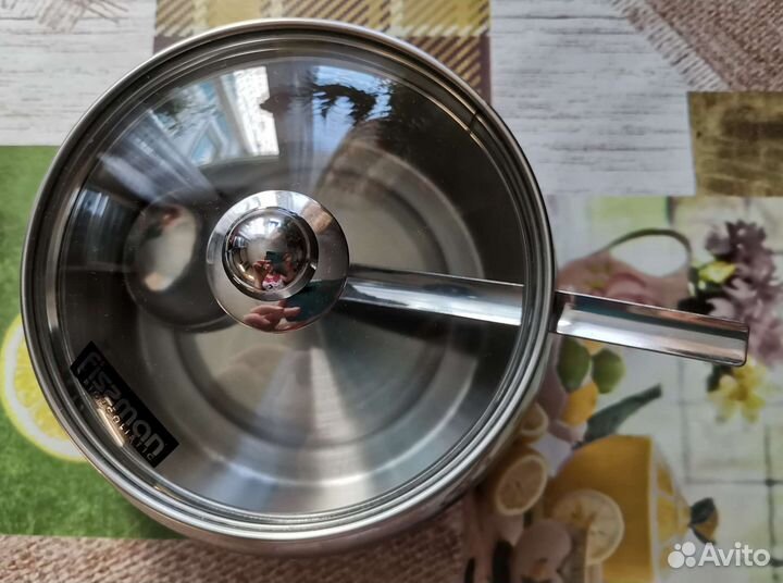 Сахарница Fissman, б/у, нержавейка