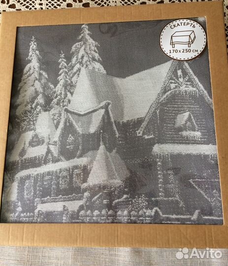 Скатерть гобеленовая новогодняя