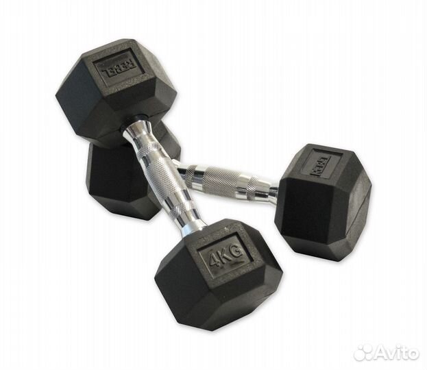 Набор гексагональных гантелей 10 пар от 1 до 10 кг