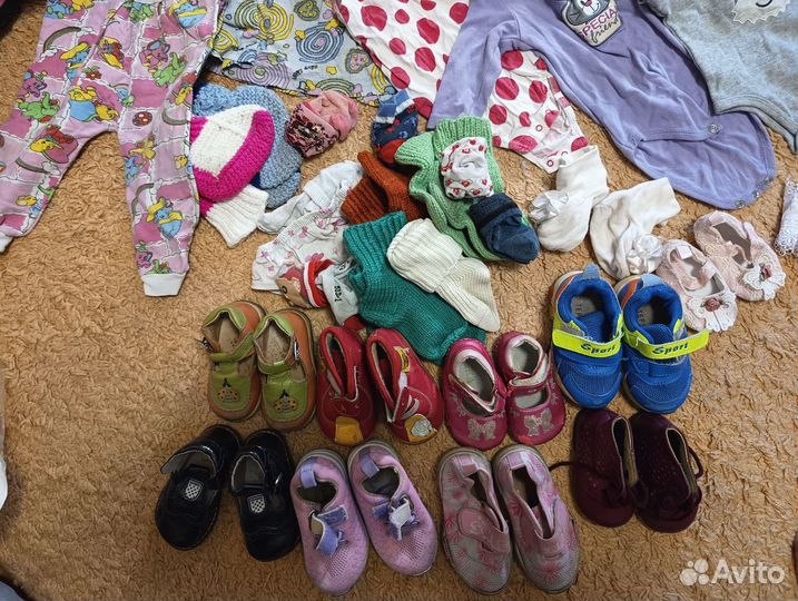 Детские вещи пакетом на девочку 68 74
