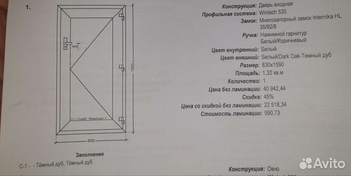 Дверь пластиковая пвх