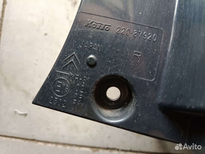 Фонарь задний Citroen c crosser