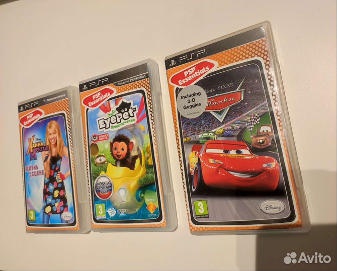 Игры для PSP. Eye Pet. Тачки. Ханна Монтана