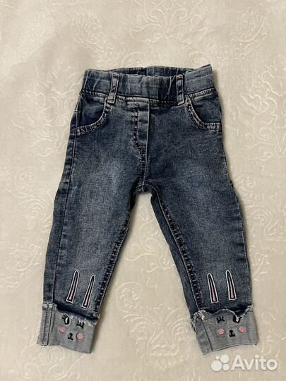 Джинсы на девочку 80 р-р